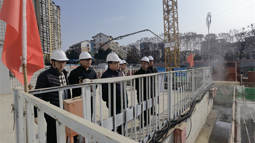 圖二：集團(tuán)黨委委員、副總經(jīng)理倪丹督導(dǎo)嘉來(lái)建工安全工作